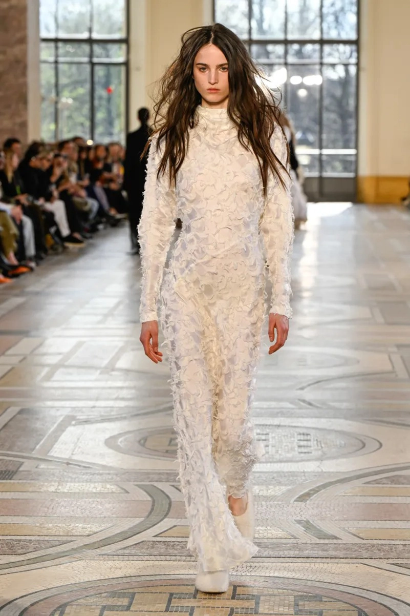 Gabriela Hearst Fall 2026 Collection, Edwardian Dresses and Shearling Coats