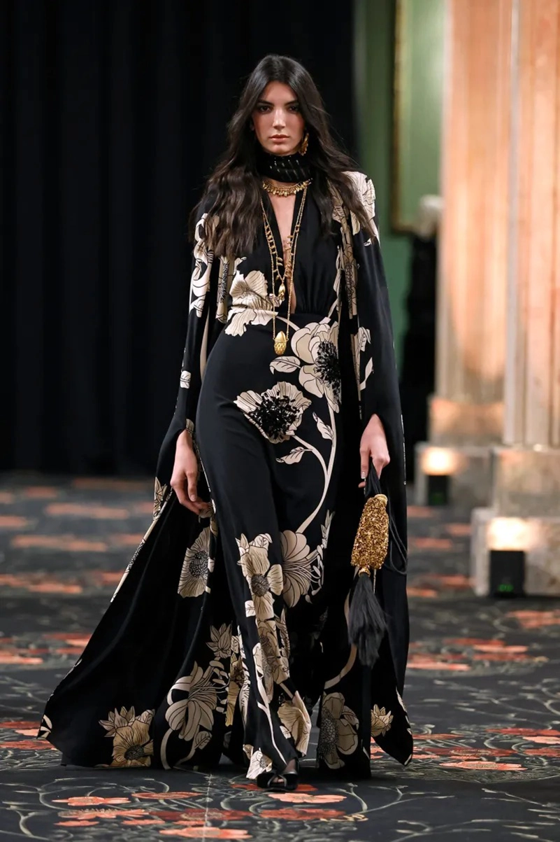 Johanna Ortiz Fall 2026 Collection, Embroidered Dresses, Gaucho Trousers, and Shearling Layers