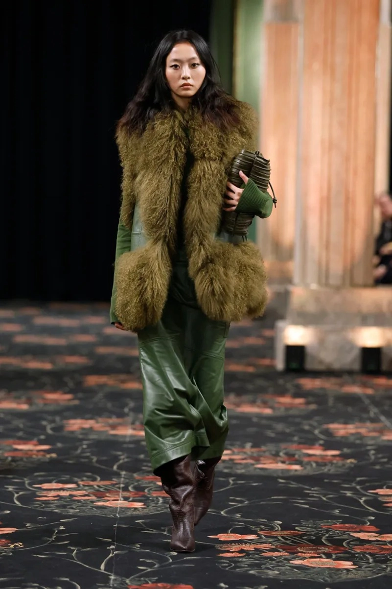 Johanna Ortiz Fall 2026 Collection, Embroidered Dresses, Gaucho Trousers, and Shearling Layers