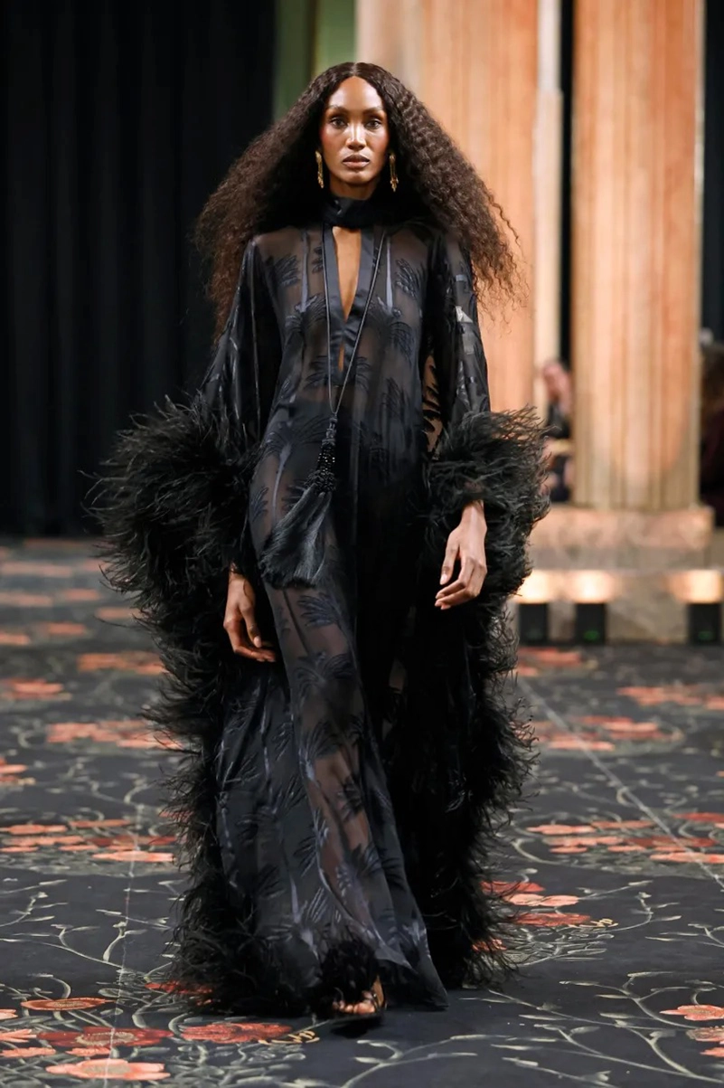 Johanna Ortiz Fall 2026 Collection, Embroidered Dresses, Gaucho Trousers, and Shearling Layers