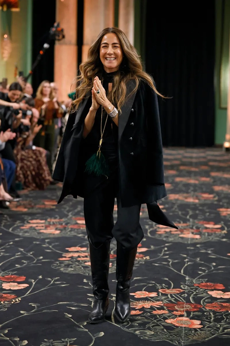 Johanna Ortiz Fall 2026 Collection, Embroidered Dresses, Gaucho Trousers, and Shearling Layers