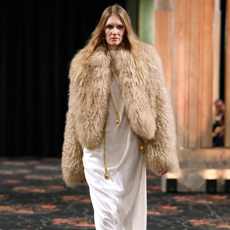 Johanna Ortiz Fall 2026 Collection, Embroidered Dresses, Gaucho Trousers, and Shearling Layers
