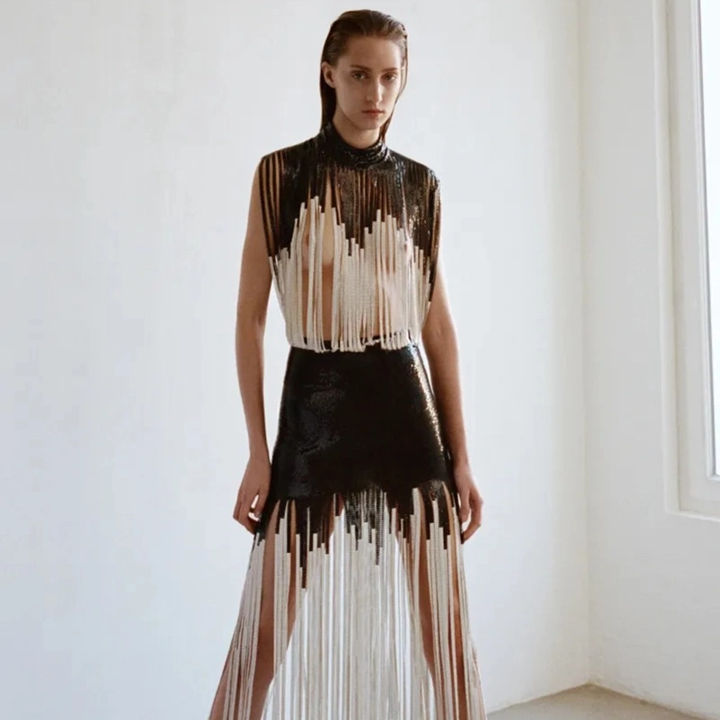Ludovic De Saint Sernin Fall 2026 Collection Sharpens Leather And Lace