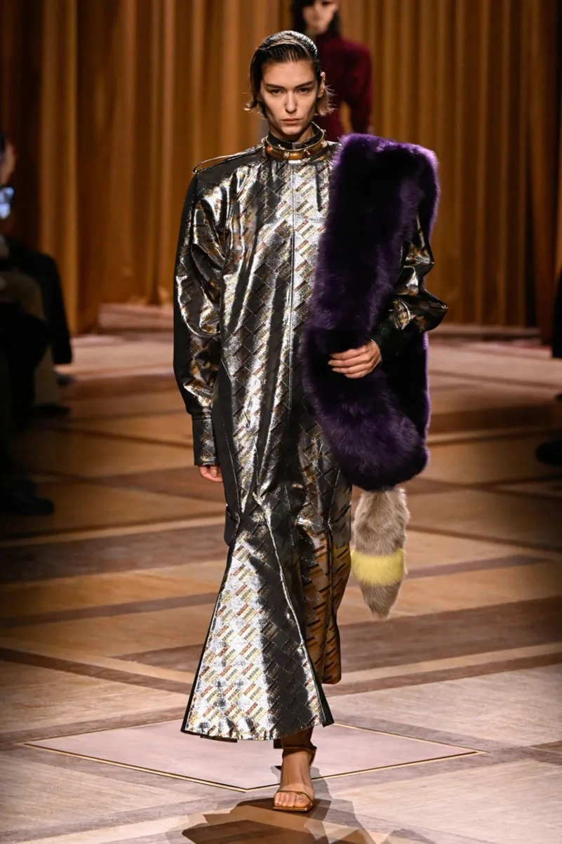 Mugler Fall 2026 Shapes Power Dressing Through Leather, Lamé, And Sharp Tailoring