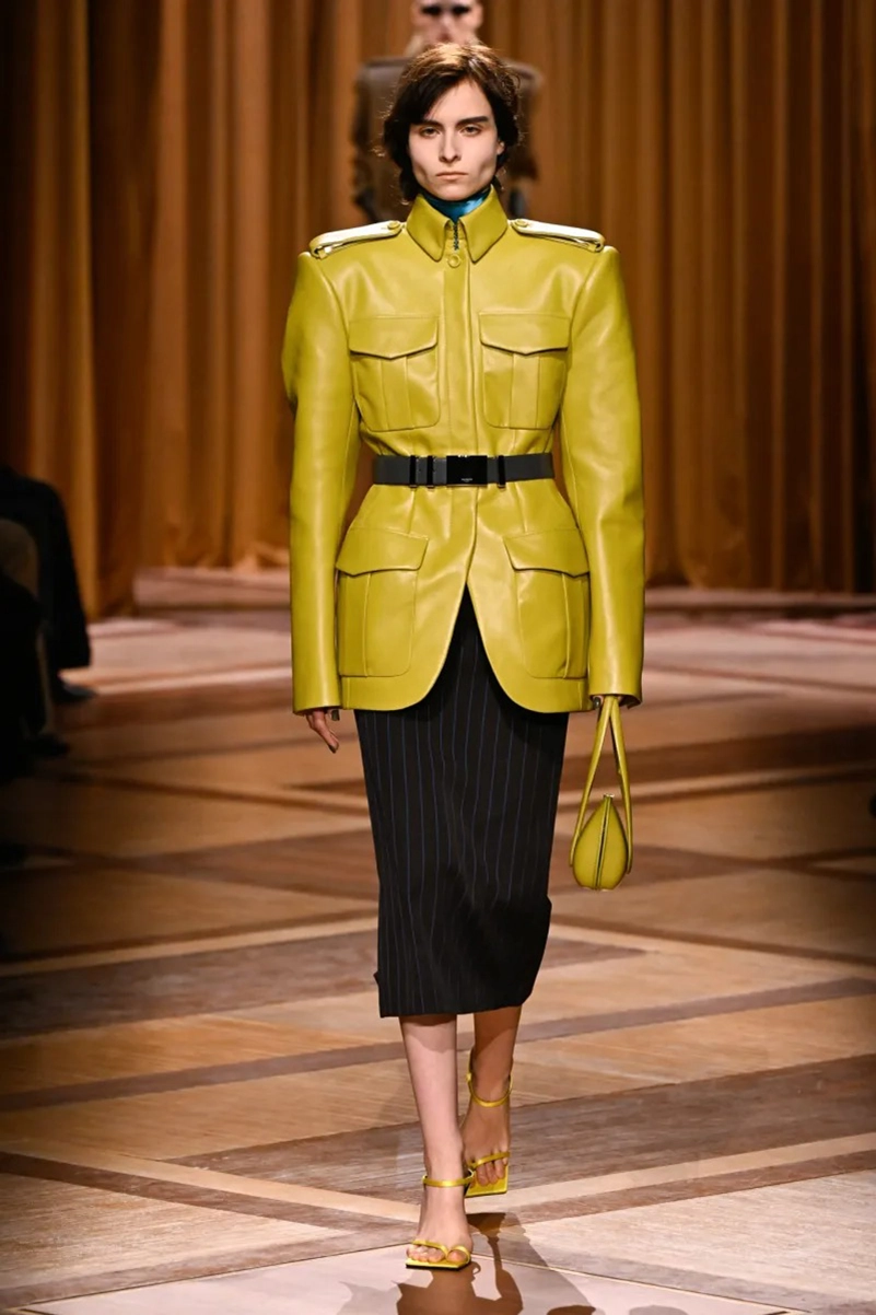 Mugler Fall 2026 Shapes Power Dressing Through Leather, Lamé, And Sharp Tailoring