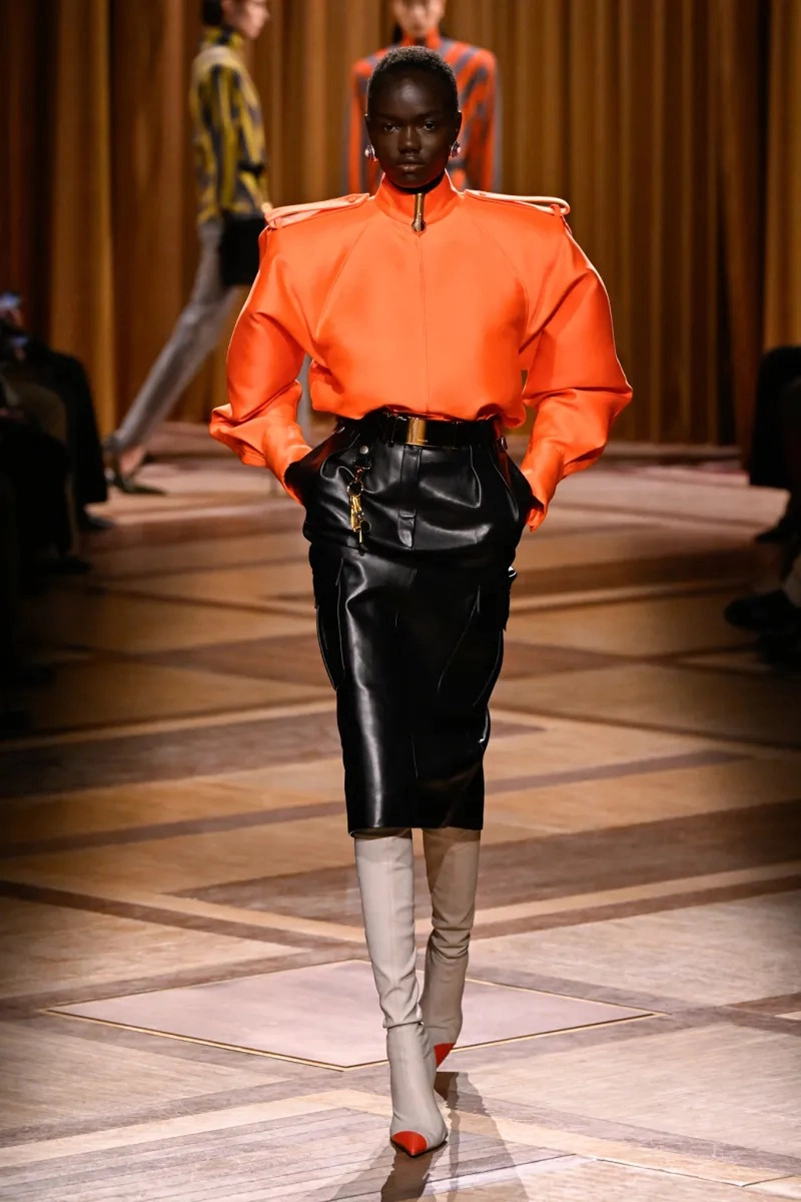 Mugler Fall 2026 Shapes Power Dressing Through Leather, Lamé, And Sharp Tailoring