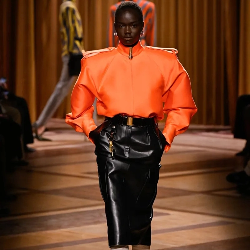 Mugler Fall 2026 Shapes Power Dressing Through Leather, Lamé, And Sharp Tailoring