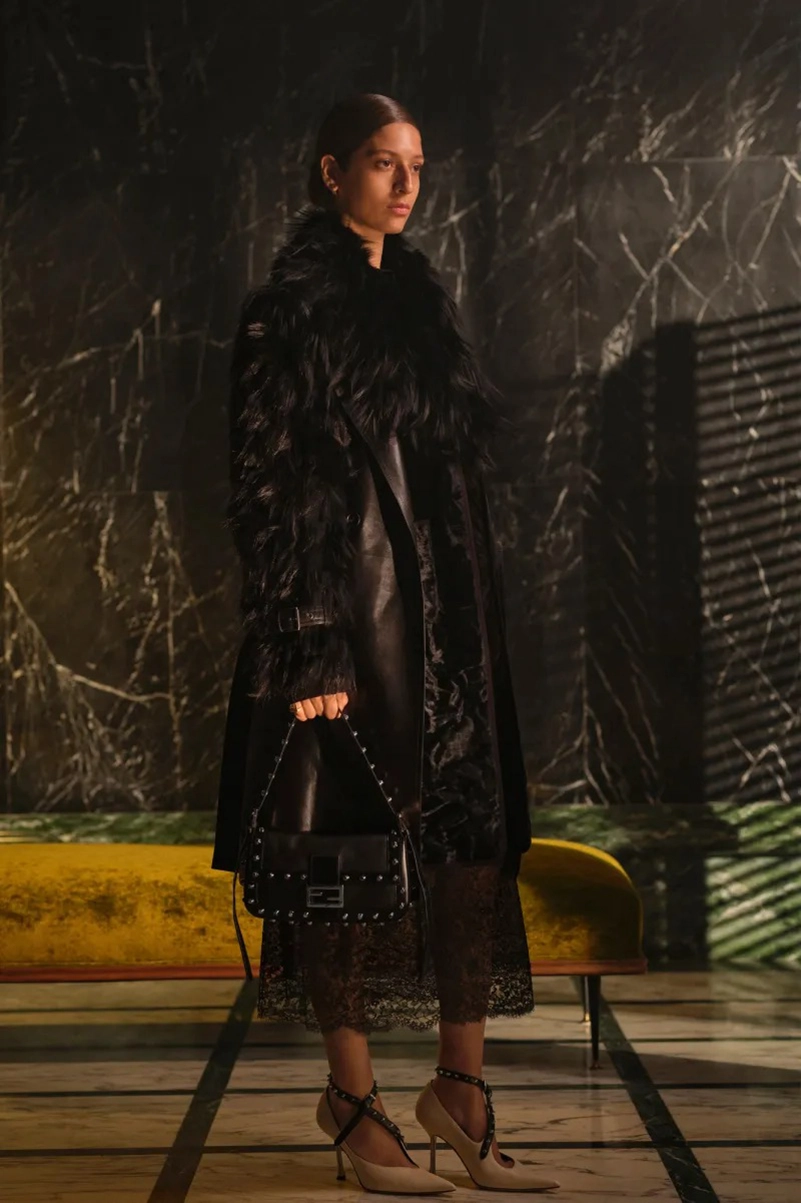 Fendi Cruise 2027 Collection Centers Parchment, Tailoring, And The Baguette Fendi Cruise 2027 Collection Centers Parchment, Tailoring, And The Baguette