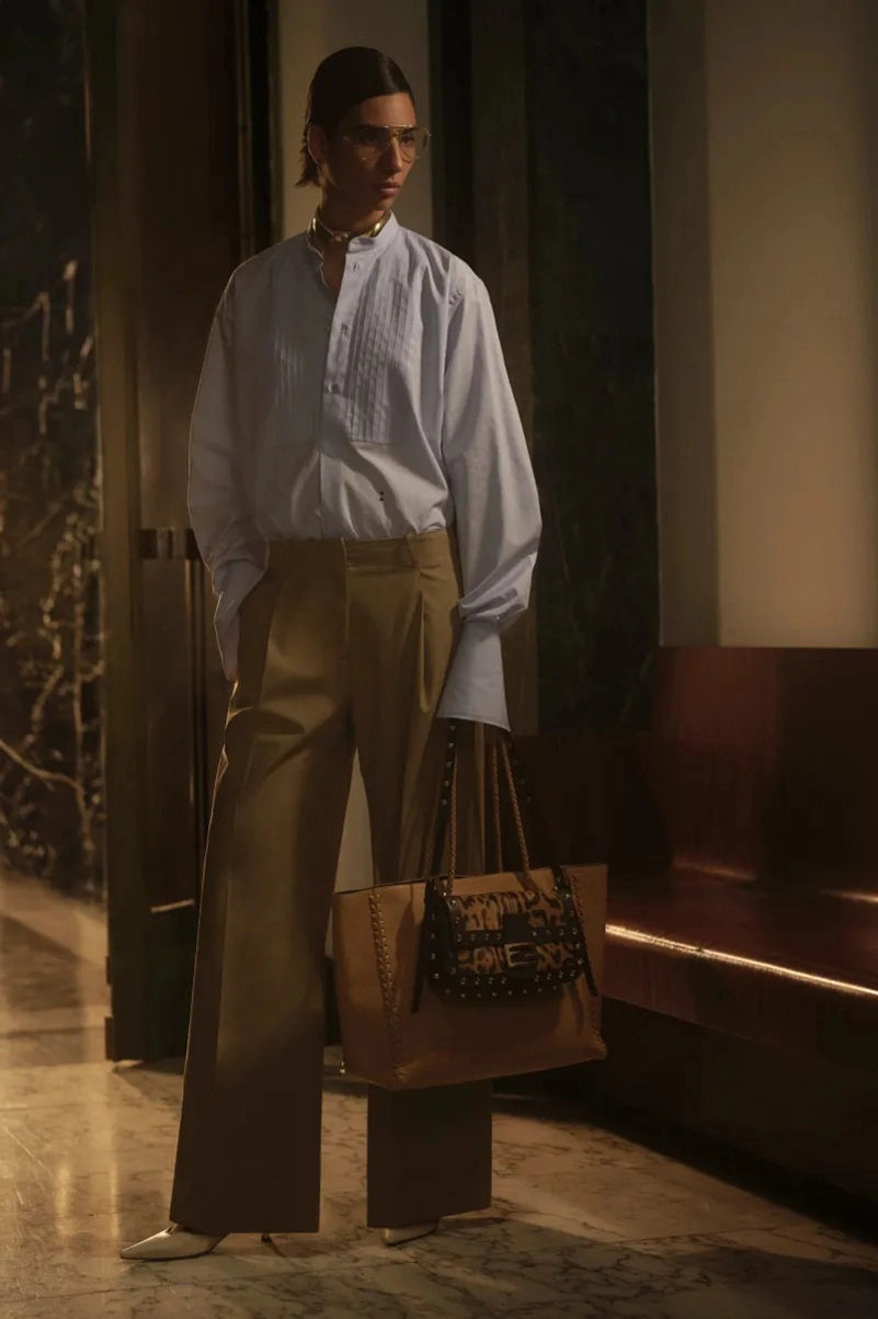Fendi Cruise 2027 Collection Centers Parchment, Tailoring, And The Baguette Fendi Cruise 2027 Collection Centers Parchment, Tailoring, And The Baguette