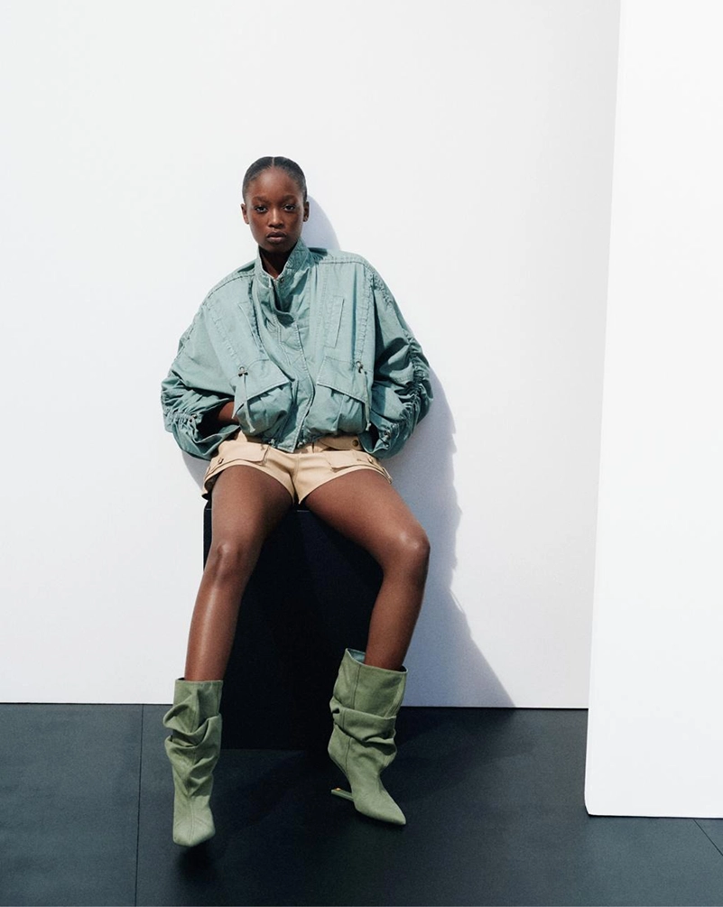 Balmain Spring Summer 2026 Campaign Centers Sand Tones And Satin Draping