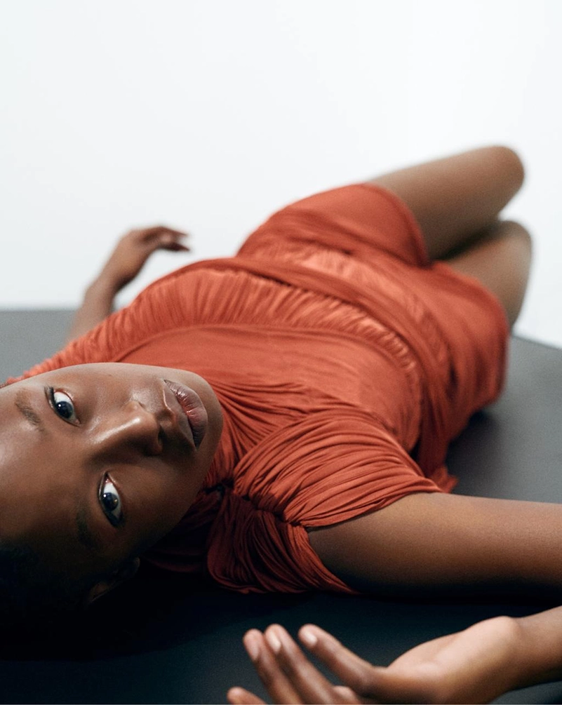 Balmain Spring Summer 2026 Campaign Centers Sand Tones And Satin Draping
