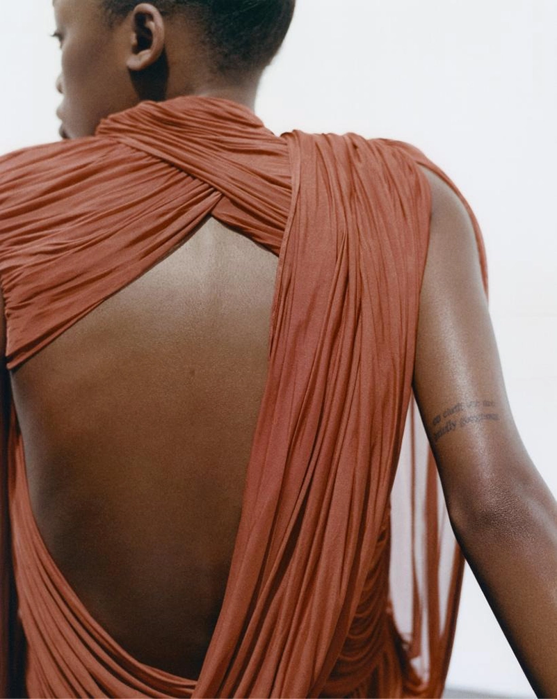 Balmain Spring Summer 2026 Campaign Centers Sand Tones And Satin Draping