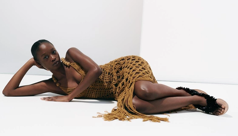 Balmain Spring Summer 2026 Campaign Centers Sand Tones And Satin Draping