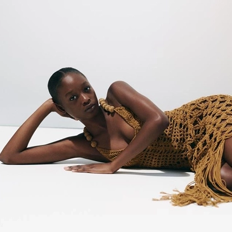 Balmain Spring Summer 2026 Campaign Centers Sand Tones And Satin Draping