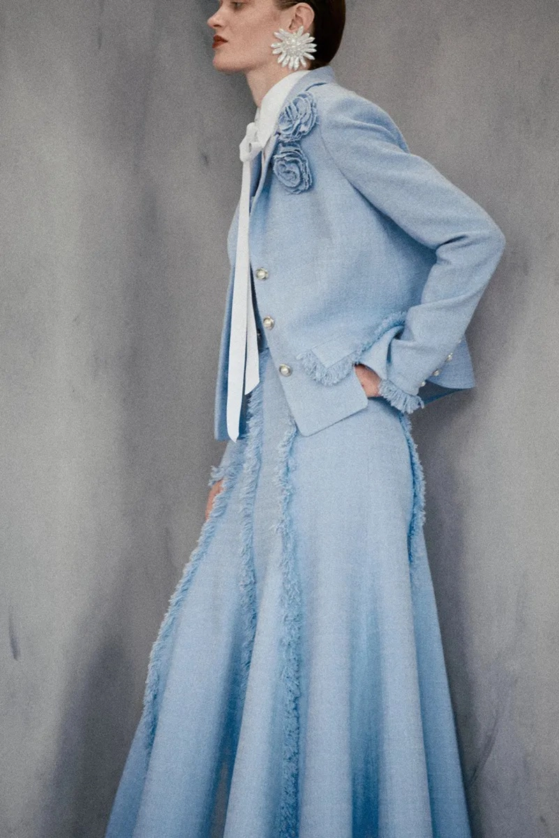 Huishan Zhang Resort 2027 Highlights Rose Embroidery And Crepe Jersey