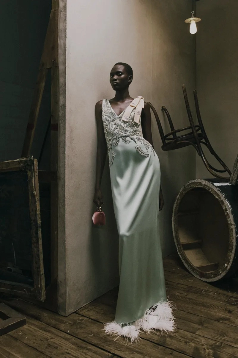 Erdem Resort 2027 Collection Channels Barbette Through Lace And Denim