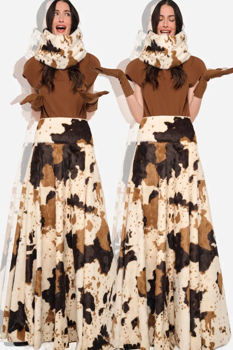 Norma Kamali Resort 2027 Collection Builds Texture Around Brown And Olive