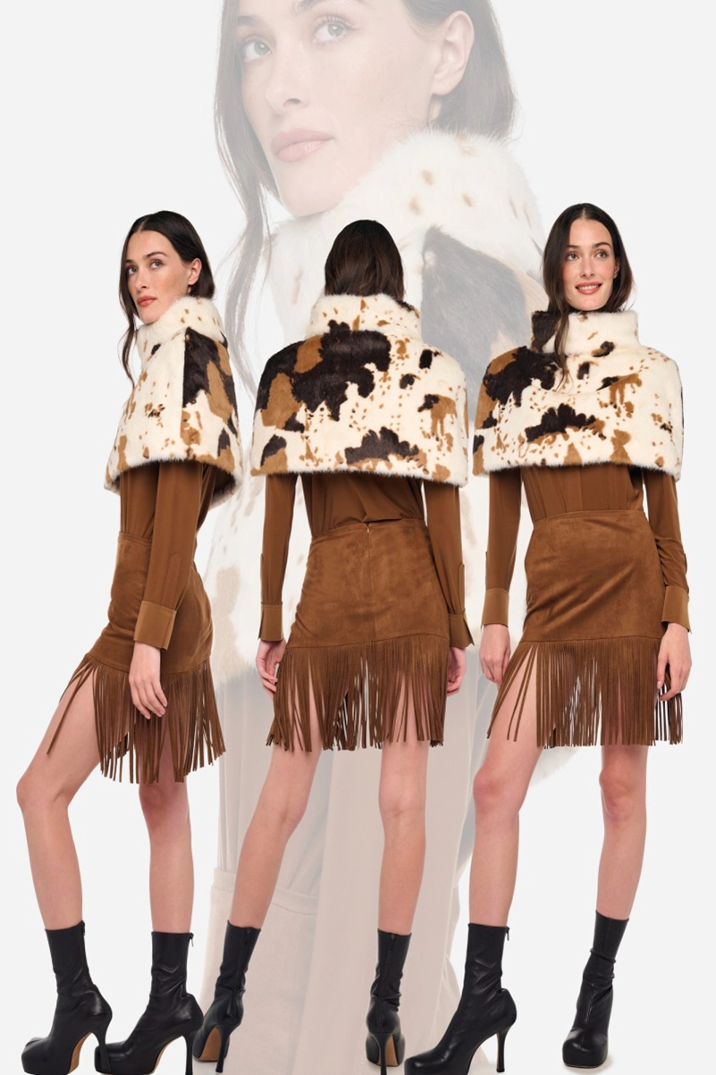 Norma Kamali Resort 2027 Collection Builds Texture Around Brown And Olive