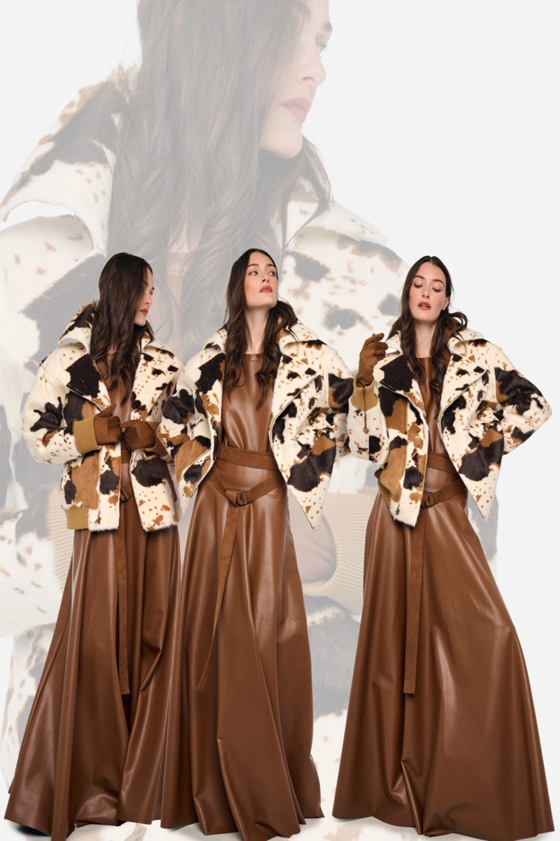 Norma Kamali Resort 2027 Collection Builds Texture Around Brown And Olive
