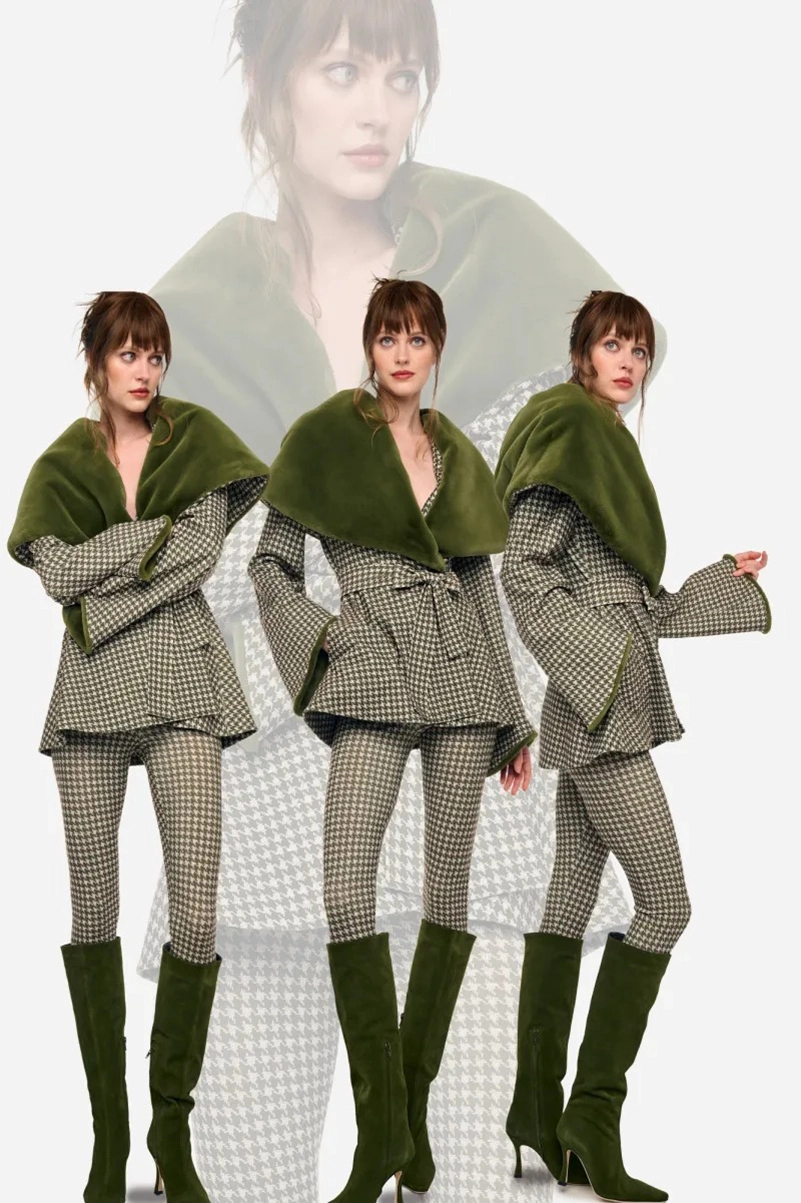 Norma Kamali Resort 2027 Collection Builds Texture Around Brown And Olive