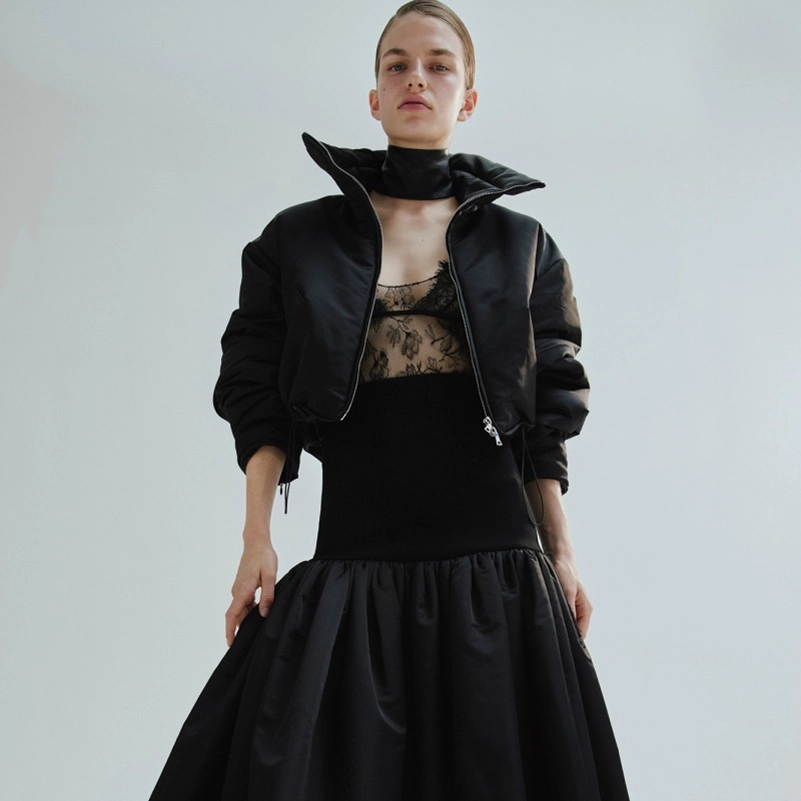 Adam Lippes Resort 2027 Puts Lace, Puffers, And Cashmere In Focus