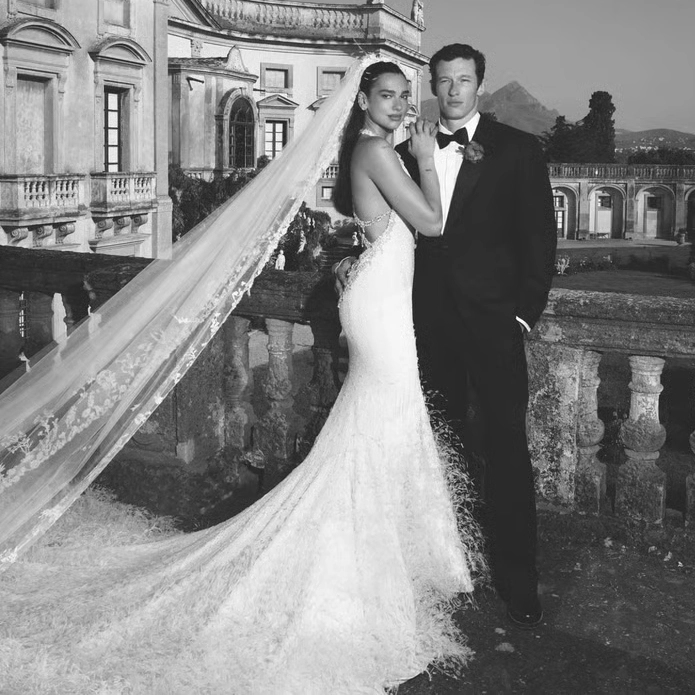 Dua Lipa’s Chanel Wedding Dress Turns Bridal Couture Into A Full Fantasy