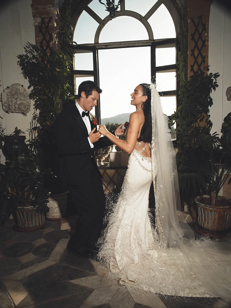 Dua Lipa’s Chanel Wedding Dress Turns Bridal Couture Into A Full Fantasy