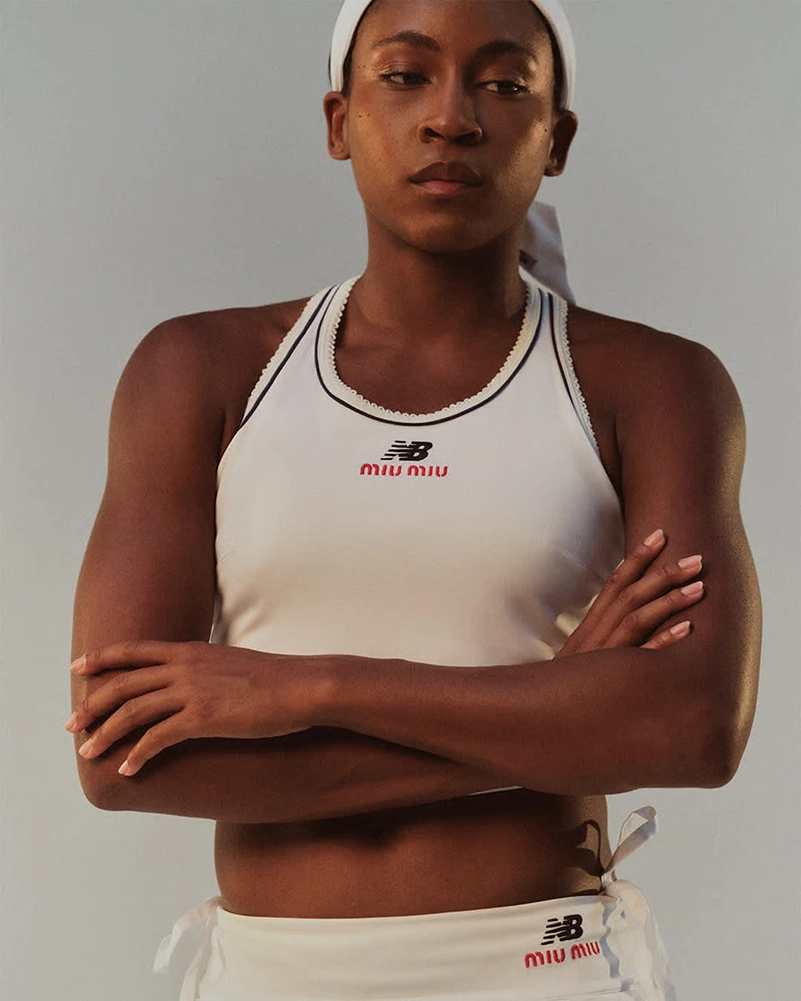 Coco Gauff Fronts Miu Miu X New Balance 2026 Tennis Collection