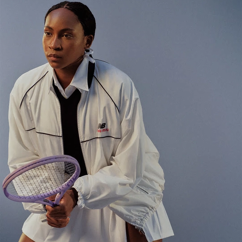 Coco Gauff Fronts Miu Miu X New Balance 2026 Tennis Collection
