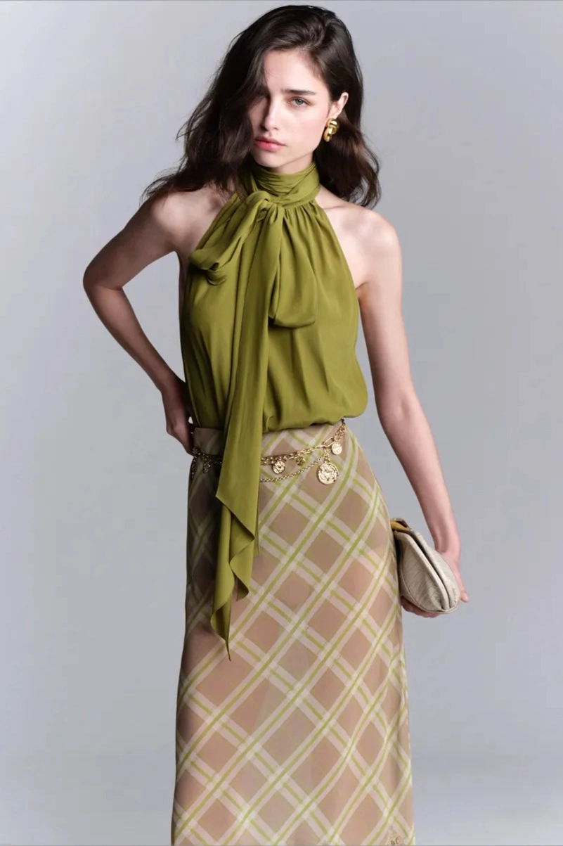 Elie Saab Resort 2027 Turns Green Into Polished Glamour