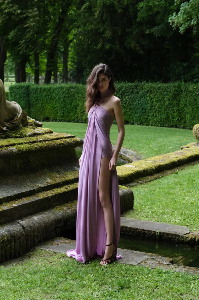 Elie Saab Resort 2027 Turns Green Into Polished Glamour