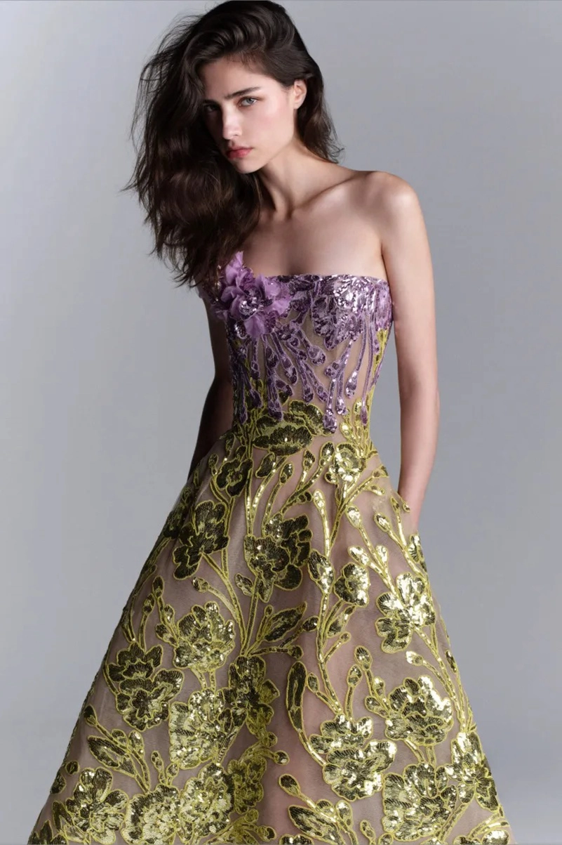 Elie Saab Resort 2027 Turns Green Into Polished Glamour