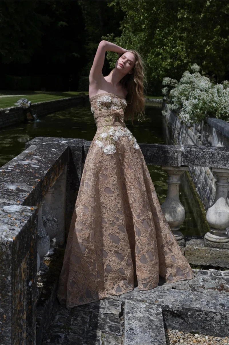 Elie Saab Resort 2027 Turns Green Into Polished Glamour