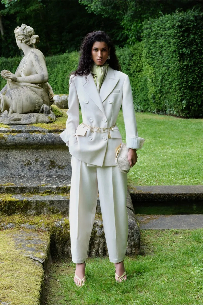 Elie Saab Resort 2027 Turns Green Into Polished Glamour