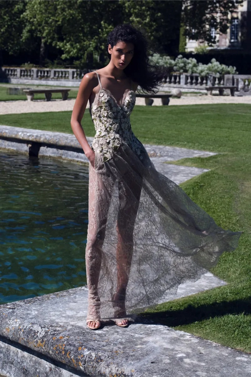 Elie Saab Resort 2027 Turns Green Into Polished Glamour