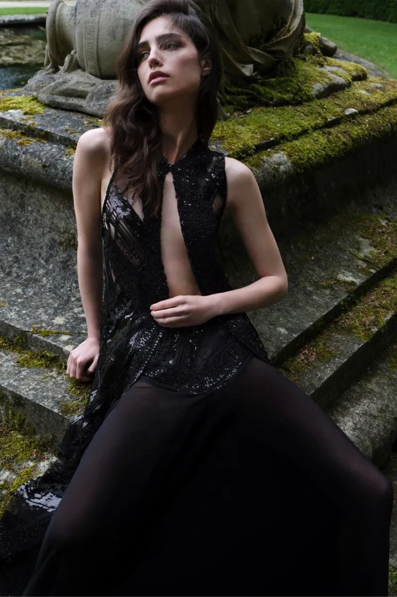 Elie Saab Resort 2027 Turns Green Into Polished Glamour