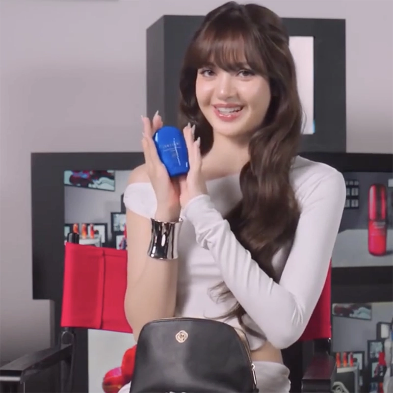 Lisa Reveals The Shiseido Skincare Essentials Inside Her Bag