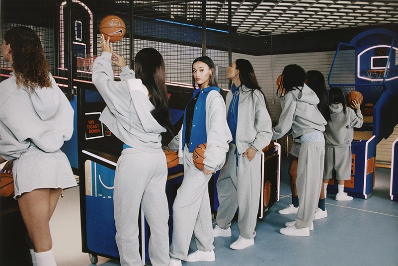Karina Joins Nike’s Studio Fleece Campaign In The Ultimate Gray Sweats