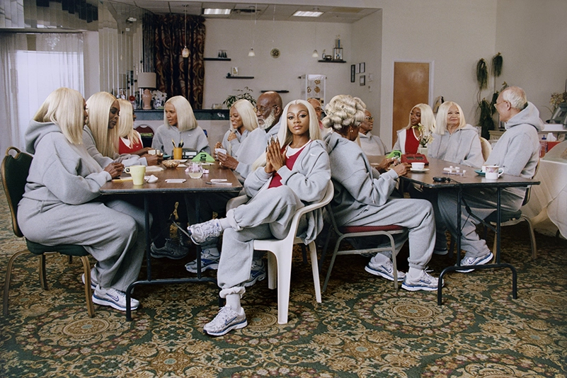 Karina Joins Nike’s Studio Fleece Campaign In The Ultimate Gray Sweats