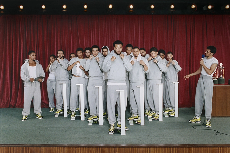 Karina Joins Nike’s Studio Fleece Campaign In The Ultimate Gray Sweats