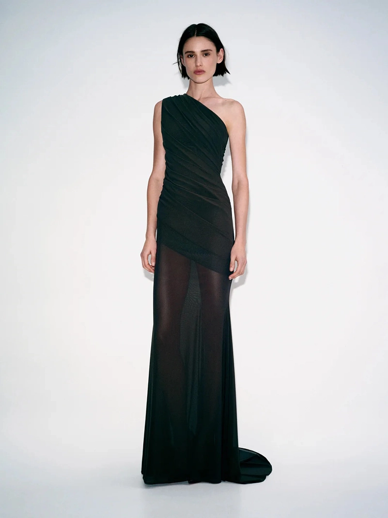 Alex Perry Pre Fall 2026 Moves From Leather To Liquid Satin