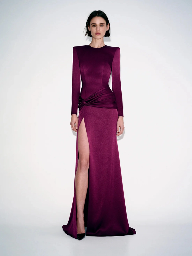 Alex Perry Pre Fall 2026 Moves From Leather To Liquid Satin