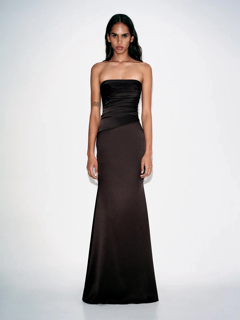 Alex Perry Pre Fall 2026 Moves From Leather To Liquid Satin