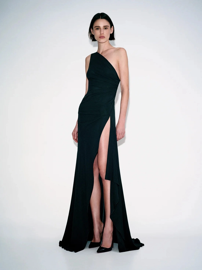 Alex Perry Pre Fall 2026 Moves From Leather To Liquid Satin