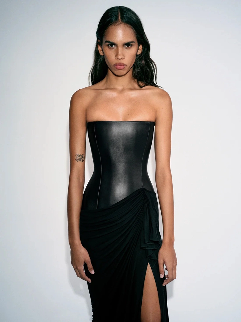 Alex Perry Pre Fall 2026 Moves From Leather To Liquid Satin