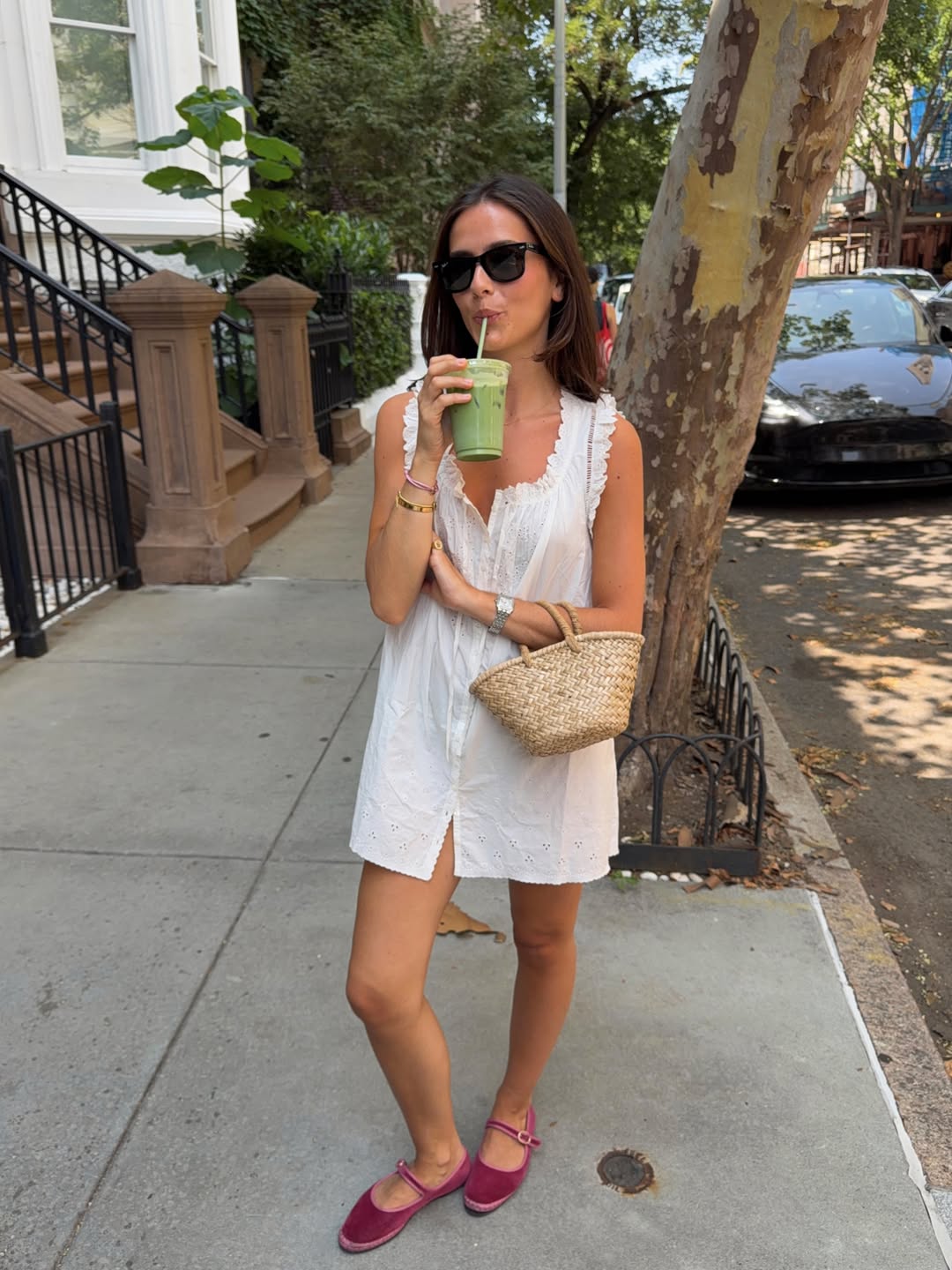 Fashion Blogger Wearing A Babydoll Dress