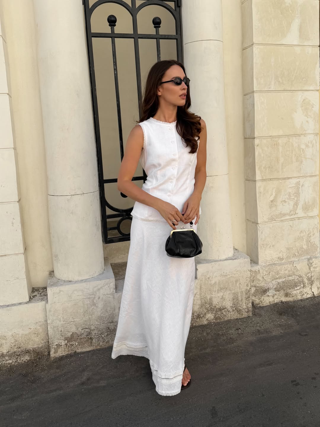 Fashion Blogger Wearing A Matching Set
