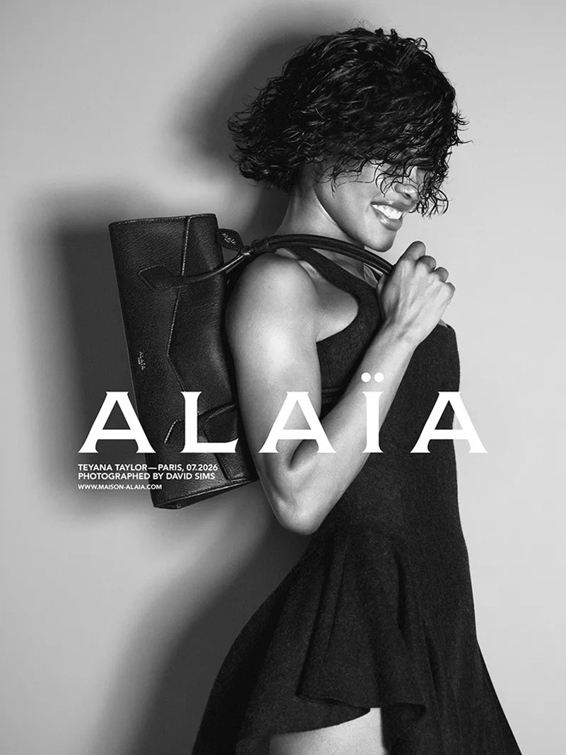 Teyana Taylor Fronts Alaïa Summer Fall 2026 In Black And White