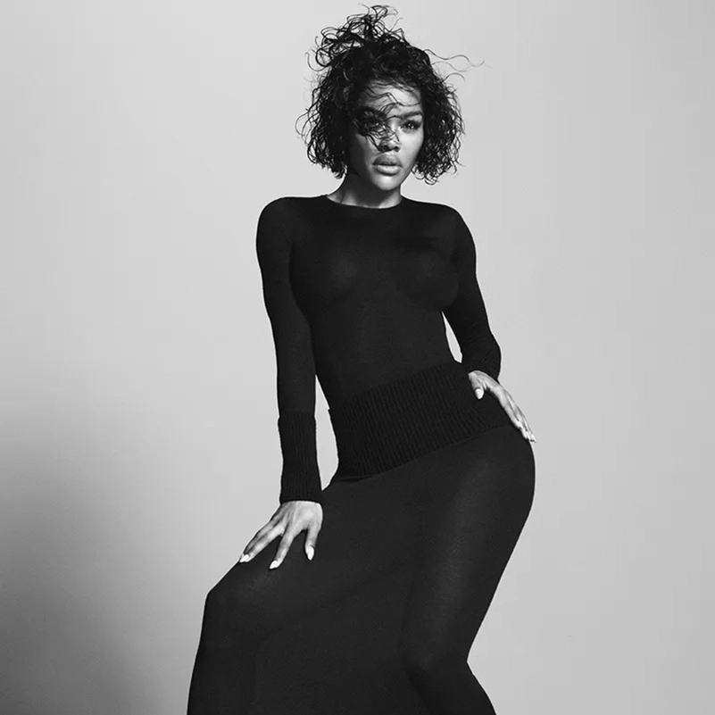 Teyana Taylor Fronts Alaïa Summer Fall 2026 In Black And White