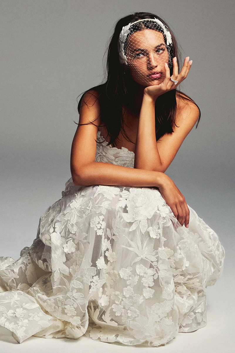 Monique Lhuillier Spring 2027 Bridal Loosens Up The Traditional Gown